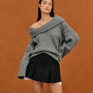 Source Unknown Gray Knit Sweater